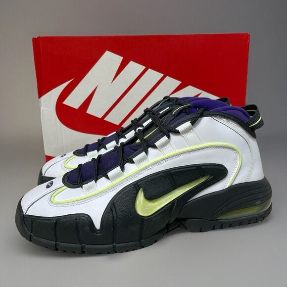 Nike Air Max Penny 1 Penny Story White Lemon Twist Purple FZ4043-100 sz 11 Men's